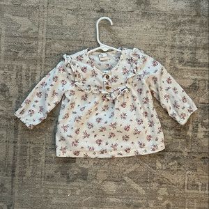 Floral long sleeve shirt infant 6-9 month